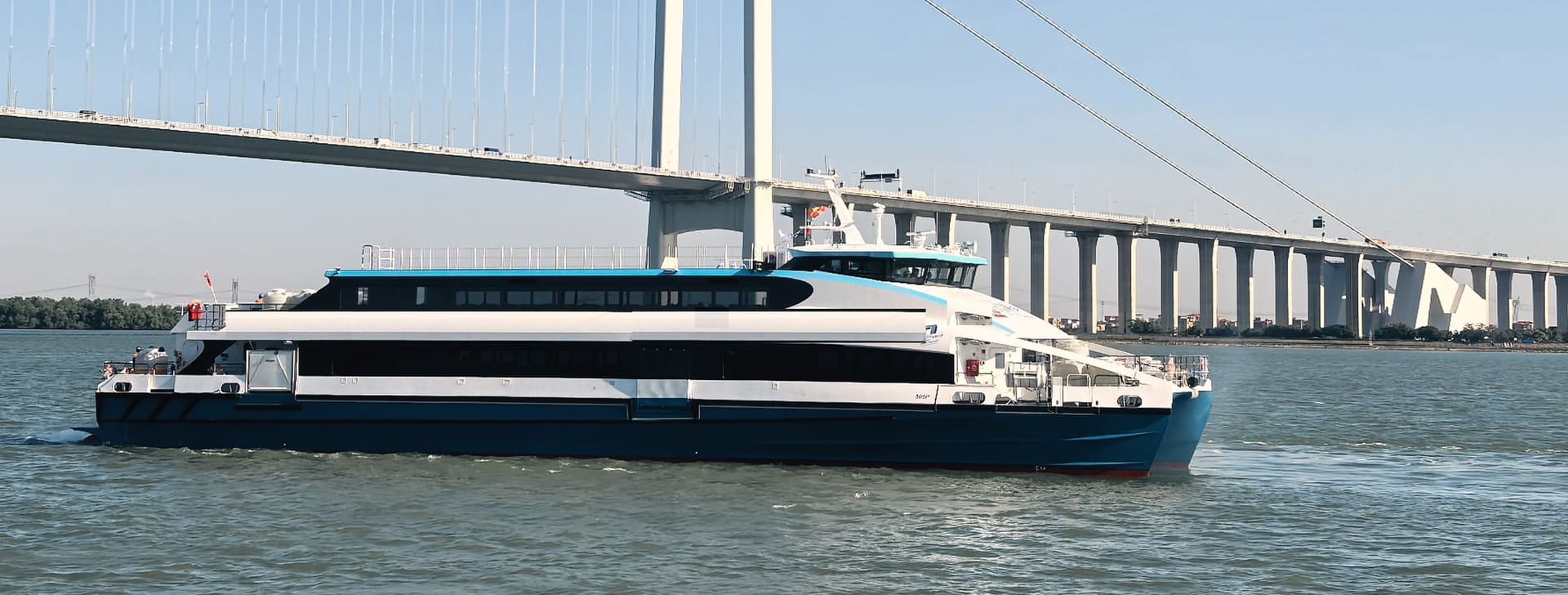 FERRY 45 MAX starboard side profile underway