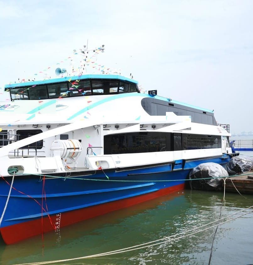 The FERRY 45 MAX at her launch ceremony in Nansha, Guangzhou
