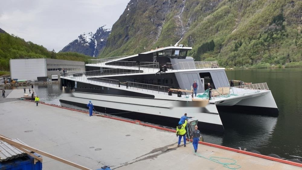 The SEASIGHT 42 at the yard quay at delivery, 2020