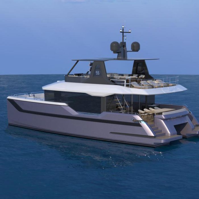 OBLUE 55FT hull color option 3