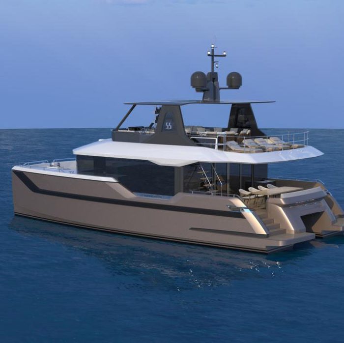 OBLUE 55FT hull color option 4