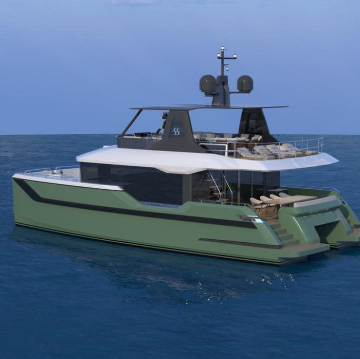 OBLUE 55FT hull color option 5